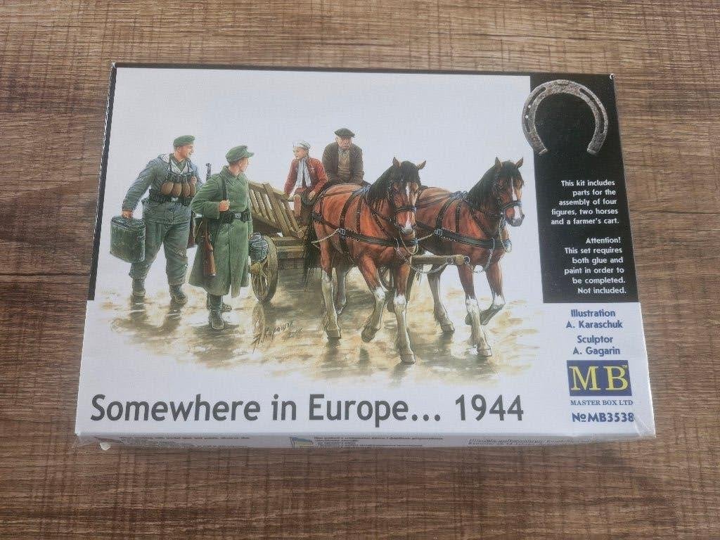 Master Box 1/35 Somewhere in Europe 1944, Hobby & Loisirs créatifs, Modélisme | Voitures & Véhicules, Neuf, Autres types, 1:32 à 1:50