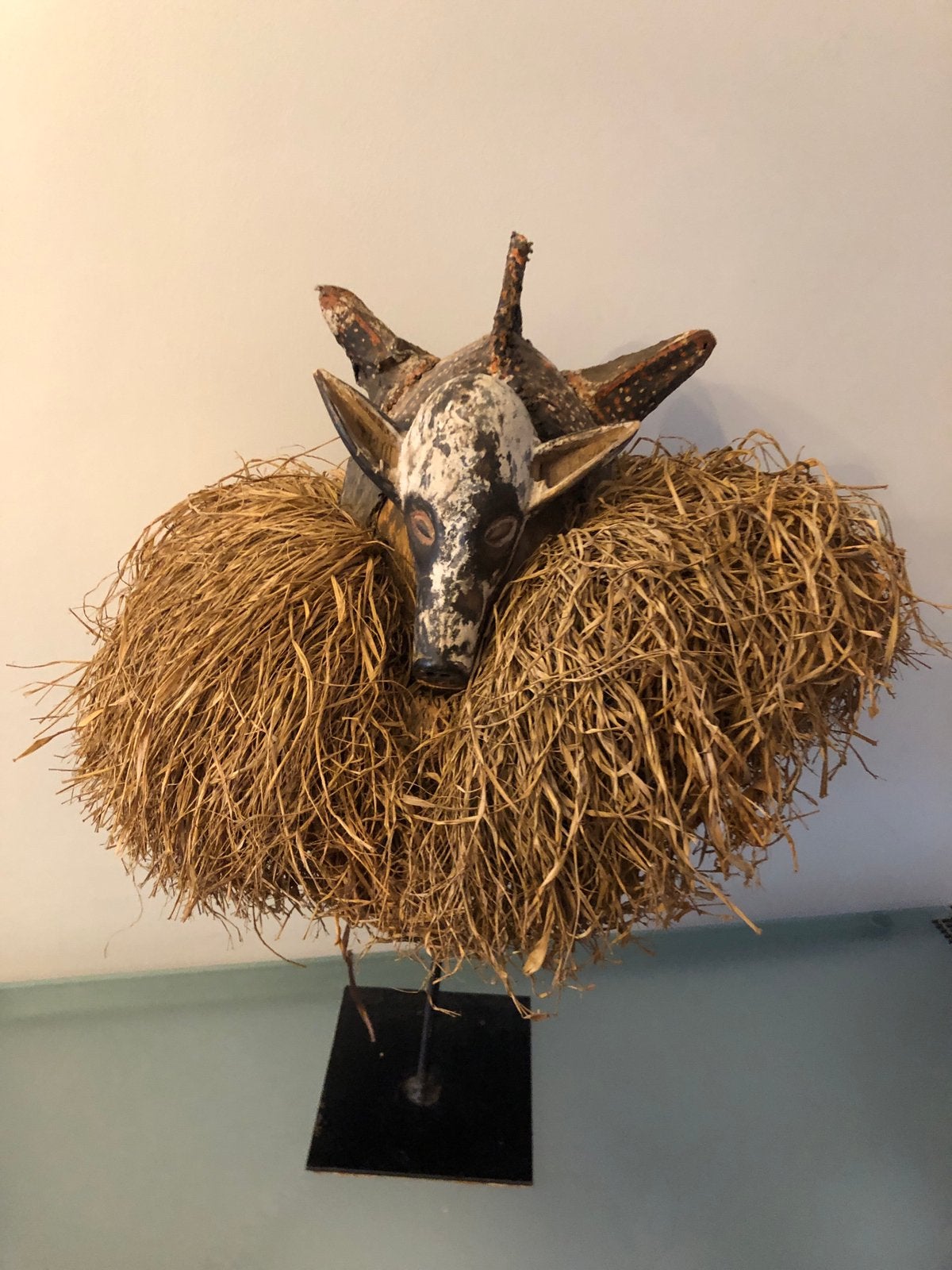 Masque Yaka. R.D.C....................., Antiek en Kunst, Kunst | Niet-Westerse kunst, Ophalen, Masker, Hout