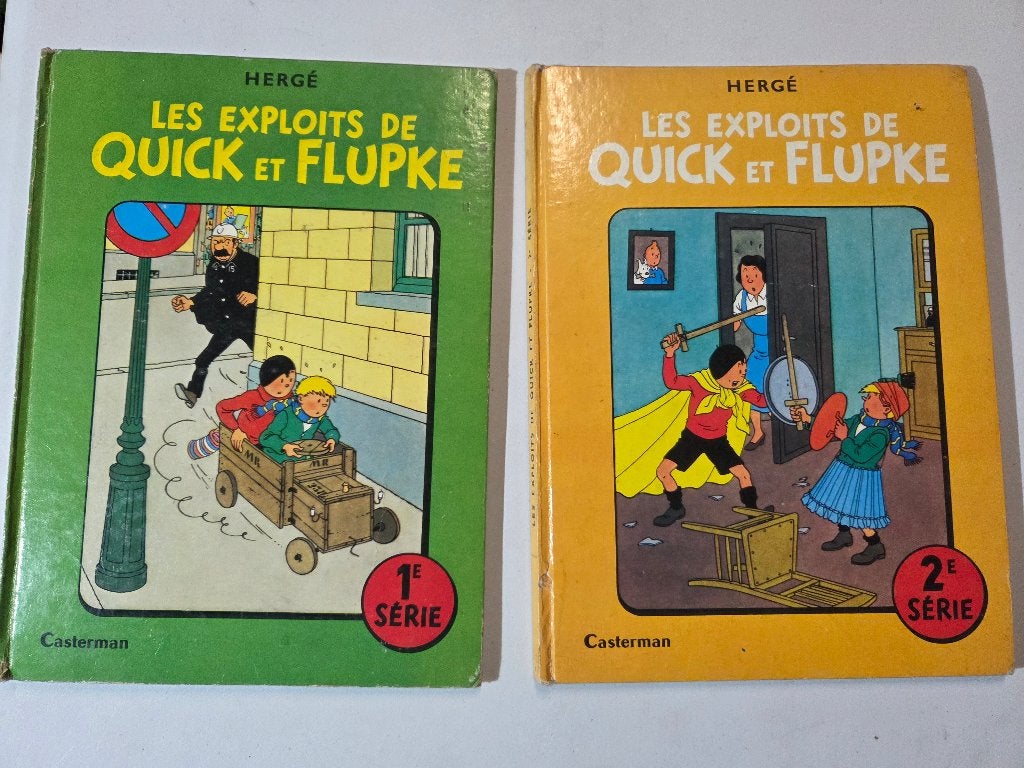 Les exploits de Quick et Flupke : 1e et 2e series 1949, Plusieurs BD, Enlèvement ou Envoi, Utilisé, Hergé
