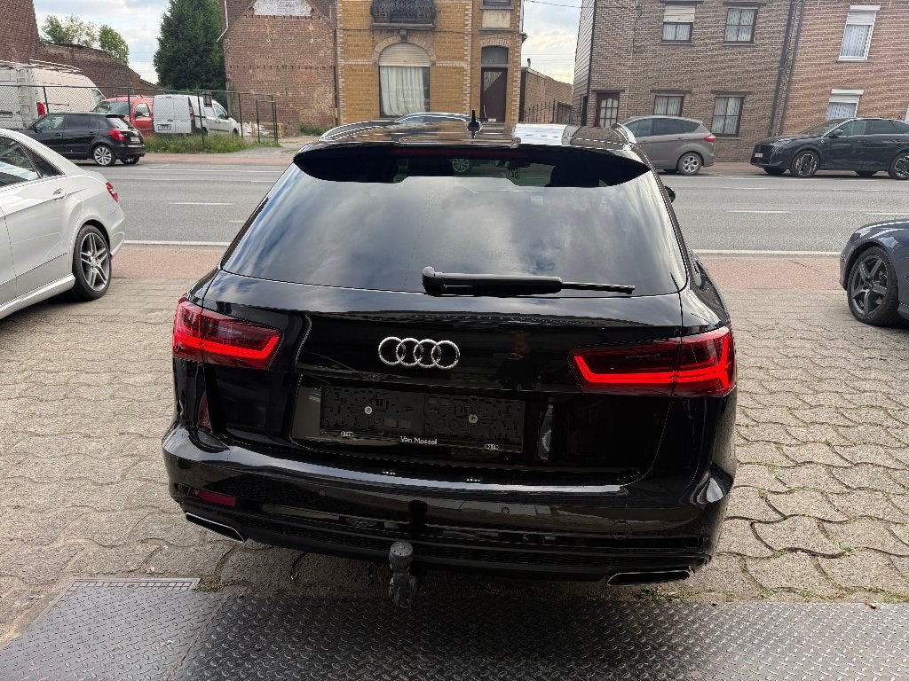 Audi A6 2.0TDI S-Line 190PK Euro 6*Netto 11333*, Automaat, 4 cilinders, Zwart, Leder