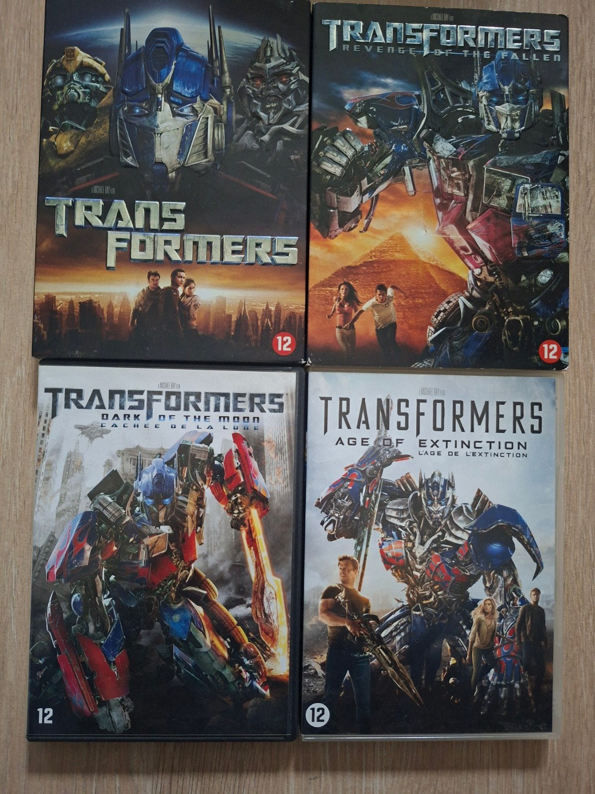 Transformers DVD Collectie (Deel 1 t/m 4) - Complete Set, Cd's en Dvd's, Engels, Nederlands, Actie, Ophalen of Verzenden