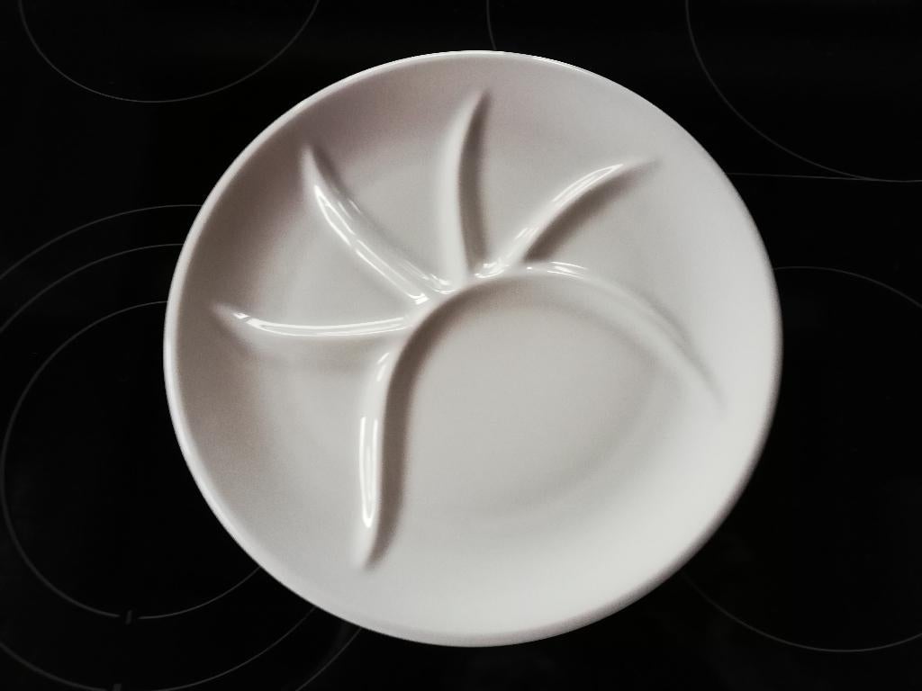 12 fondueborden, Uni, Assiettes(s), Comme neuf, Enlèvement