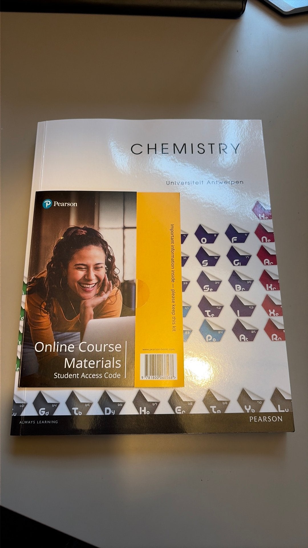 Pearson Chemistry UAntwerpen (MET CODE), Boeken, Ophalen of Verzenden, Gelezen, Overige niveaus, Scheikunde