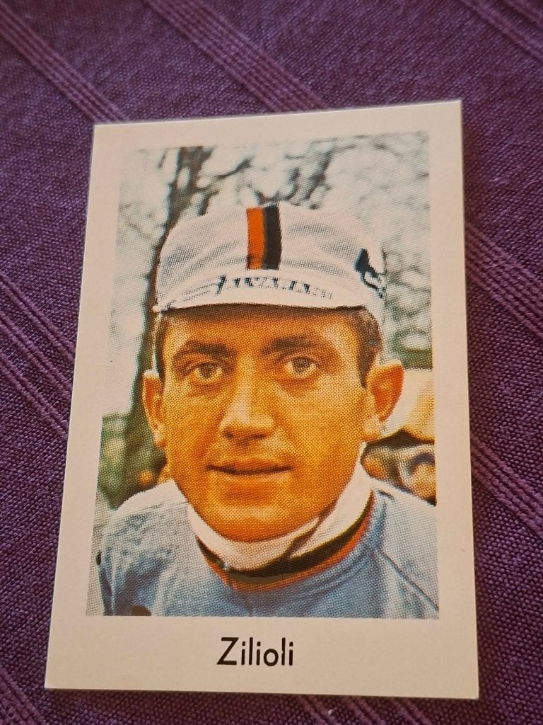 Prentje/Chromo : Italo Zilioli / Salvarani, Ophalen of Verzenden, Zo goed als nieuw, Poster, Plaatje of Sticker