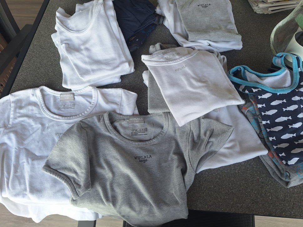 Onderhemdjes 7 jaar, 3 voor 1 euro, Kinderen en Baby's, Kinderkleding | Maat 122, Ophalen