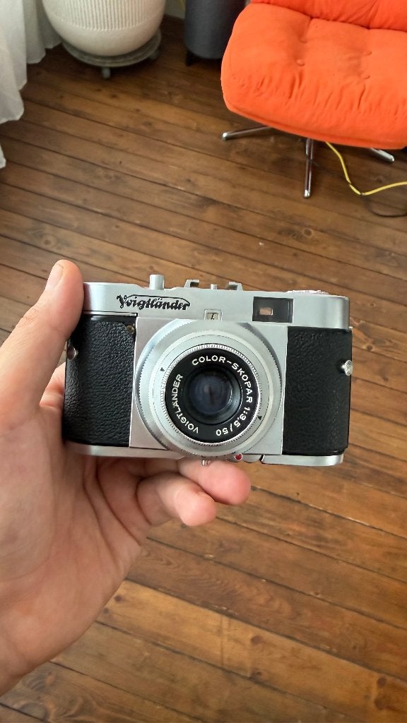 Voigtländer Vito B – vintage analoge 35mm compactcamera, Audio, Tv en Foto, Ophalen of Verzenden, Gebruikt, Compact, Overige Merken