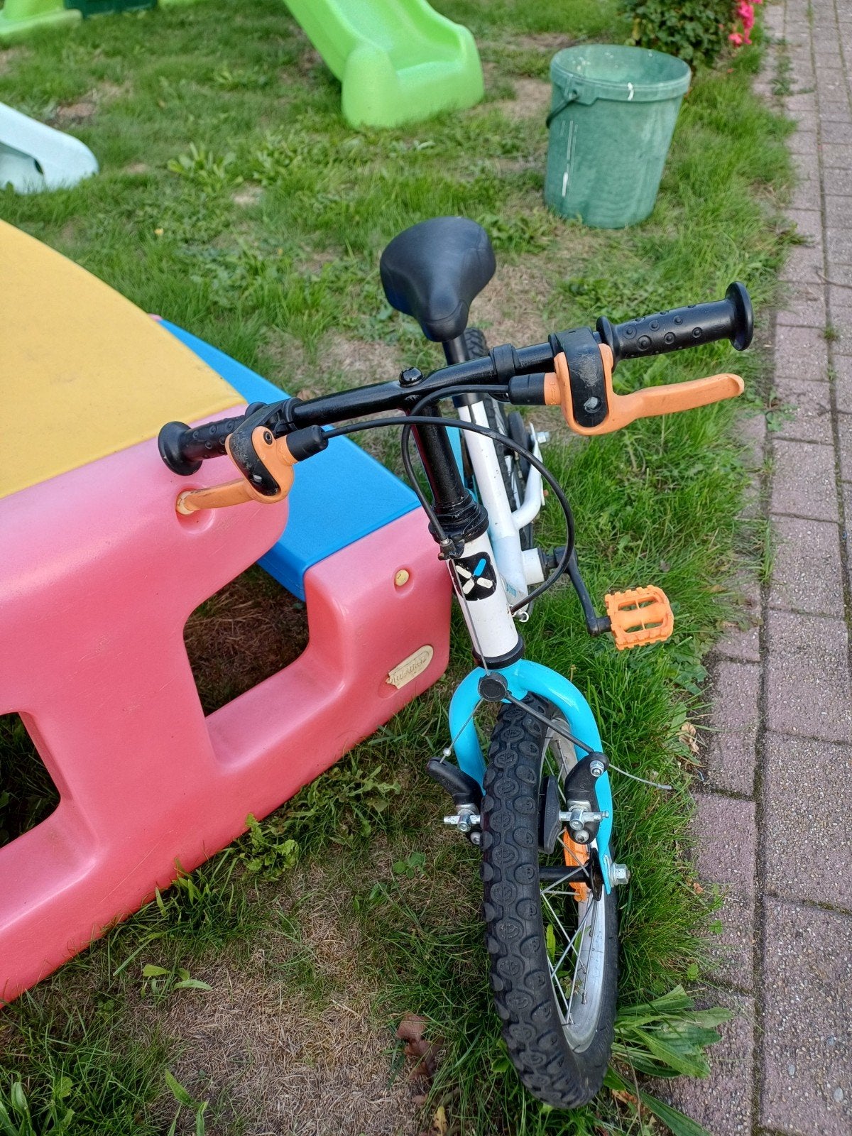 Kinderfietsje 12 inch, Fietsen en Brommers, Ophalen, Zo goed als nieuw, Velgrem, Minder dan 16 inch