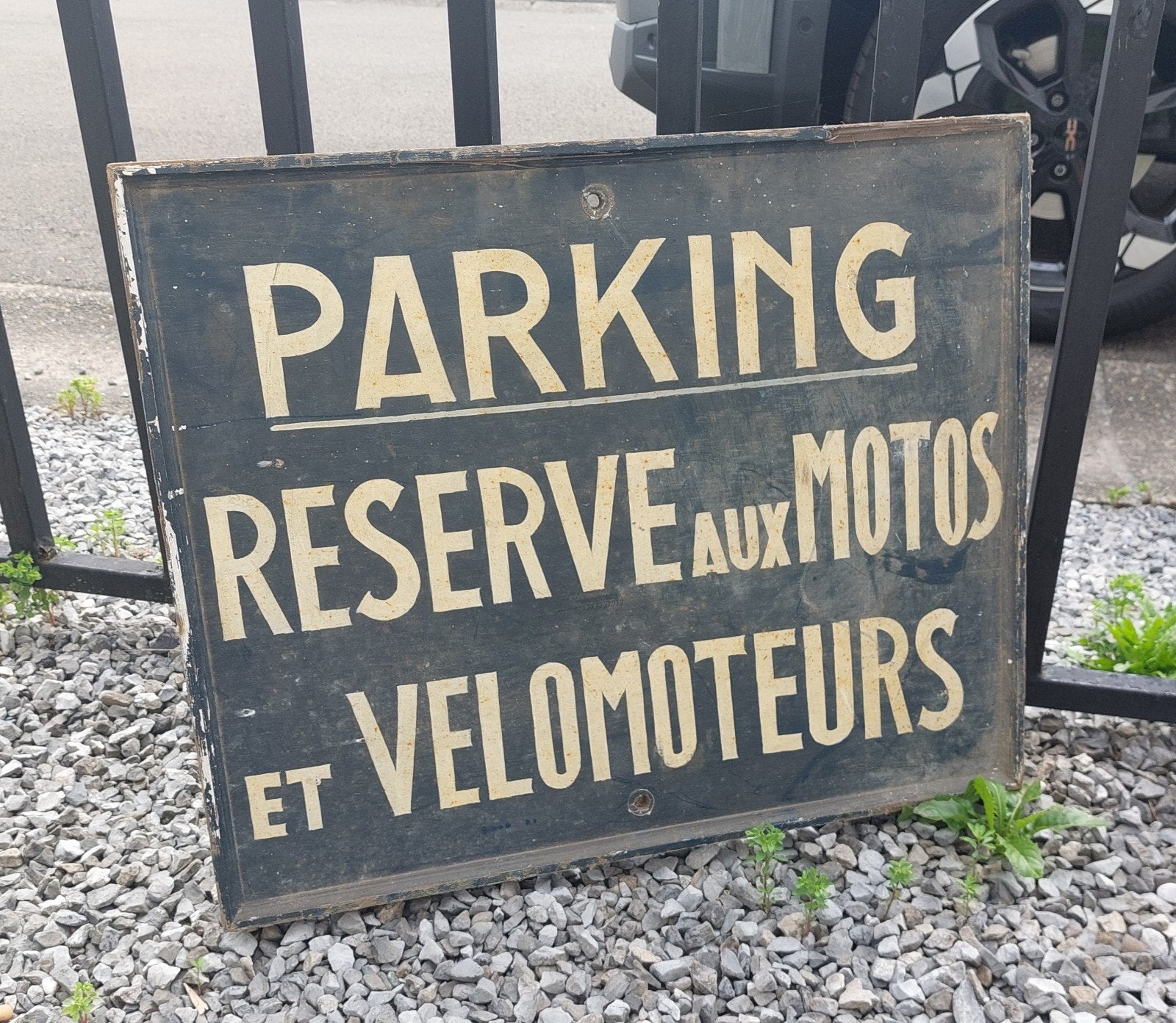 Véritable vintage ... parking motos vélomoteur, Enlèvement ou Envoi, Utilisé, Motos