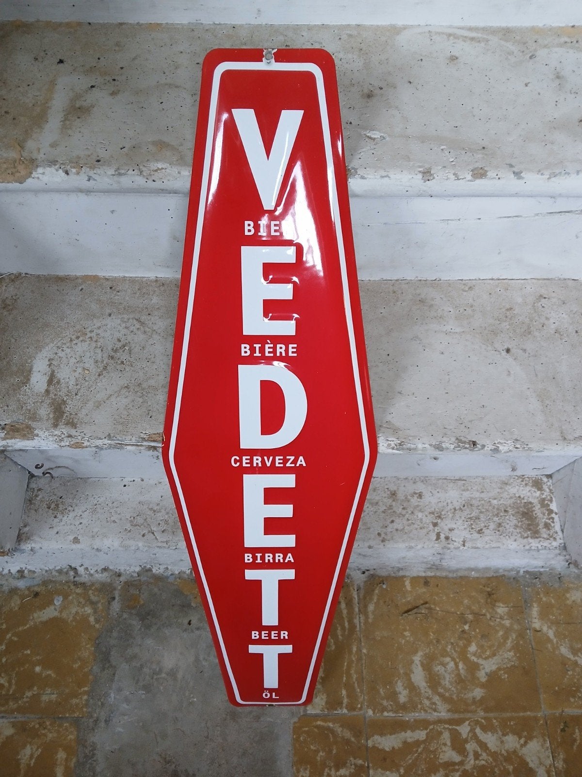 emaille bord vedett, Ophalen of Verzenden