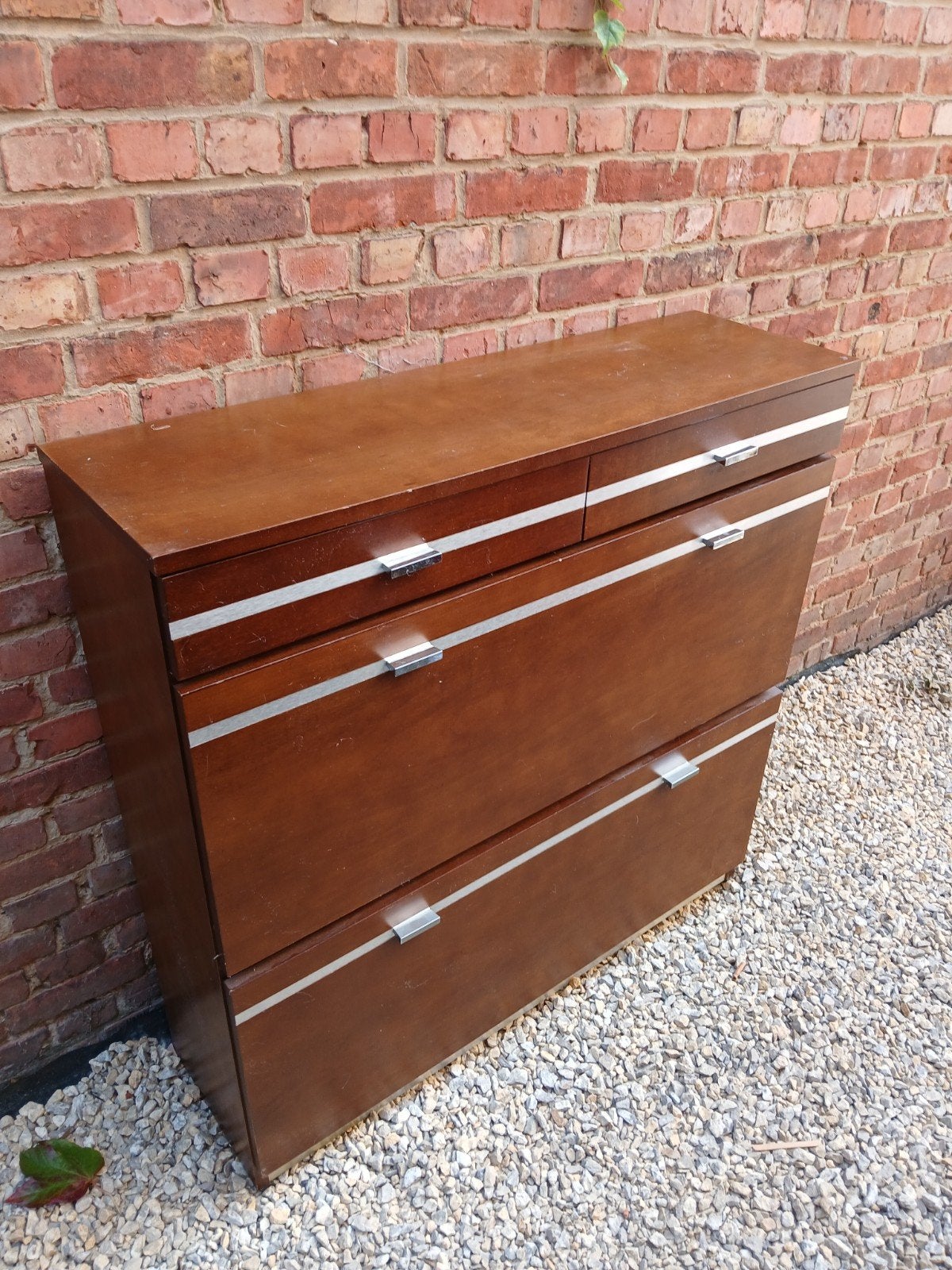 retro schoenkastje, Ophalen