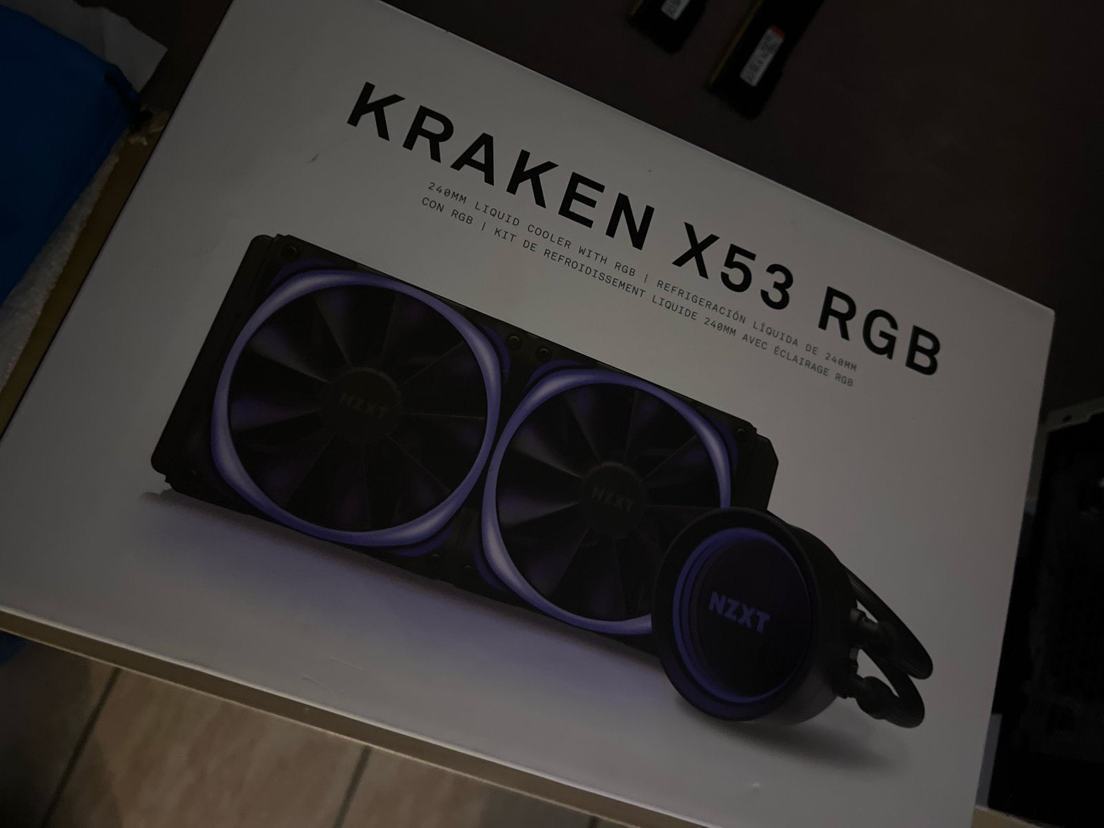 NZXT Kraken X53 RGB 240mm AIO Waterkoeler (Inclusief doos), Ophalen of Verzenden, Zo goed als nieuw