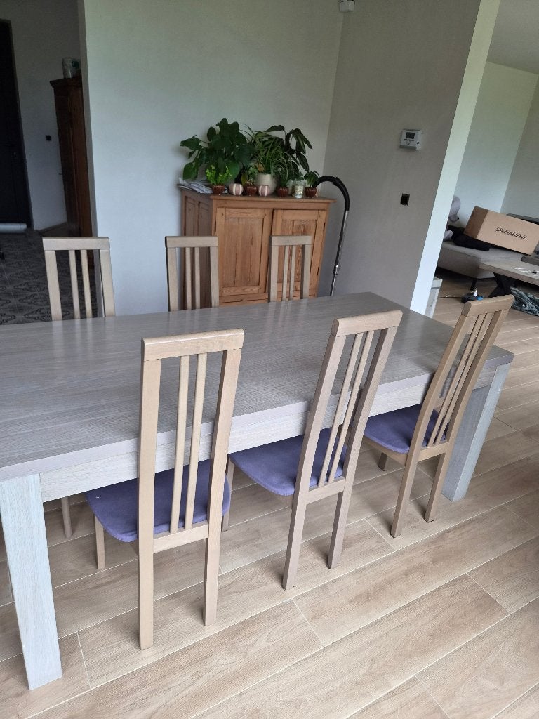 Tafel met 6 stoelen, Ophalen, Zo goed als nieuw
