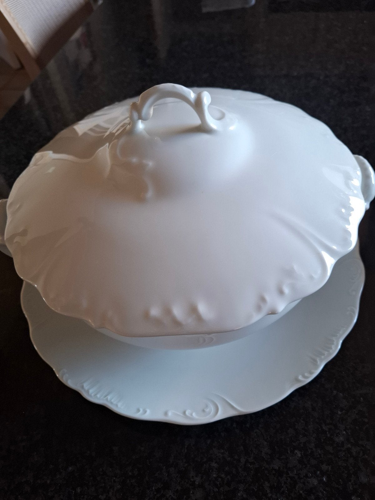 Prachtig 8-delig wit Limoges porselein servies Rosenfeld, Ophalen