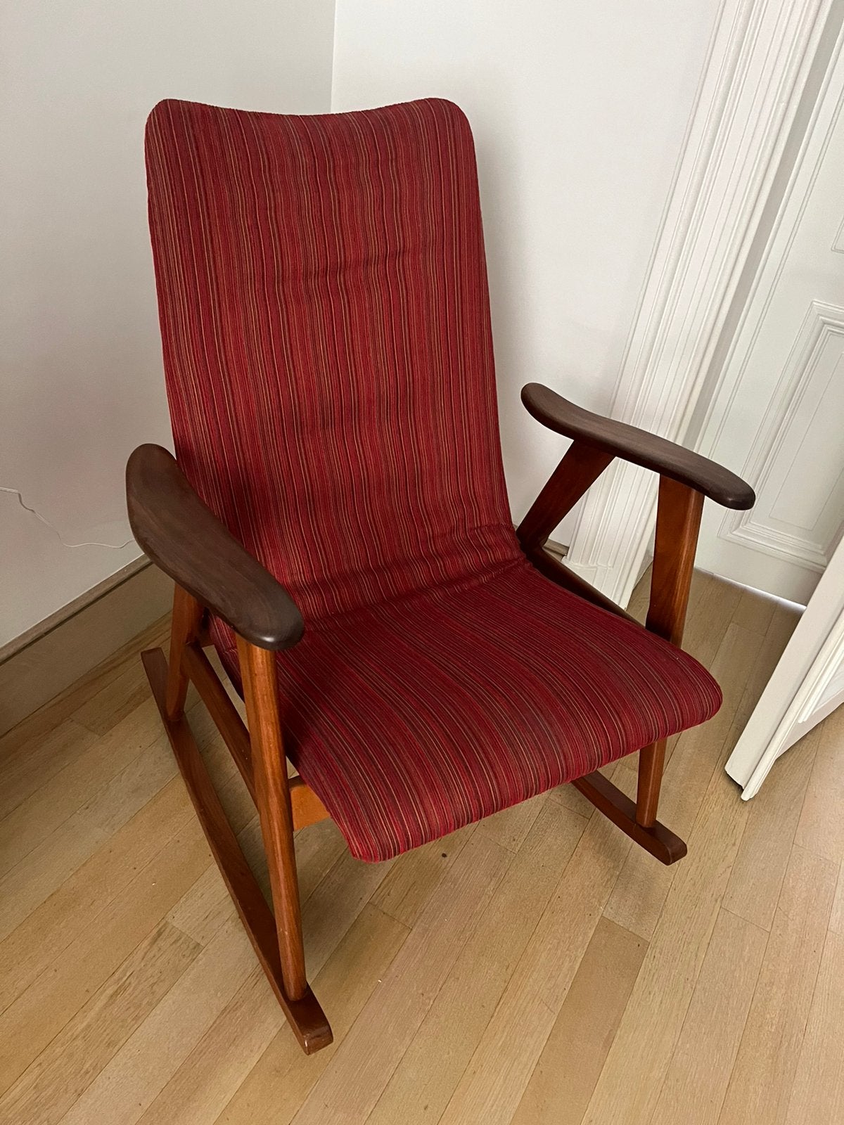 Rocking Chair Louis Van Teeffelen, Enlèvement, Comme neuf, Tissus