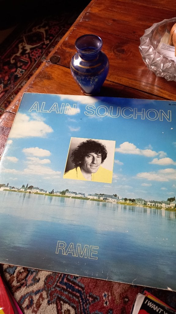 vinyl 33T alain souchon "rame", Ophalen, Gebruikt, Pop