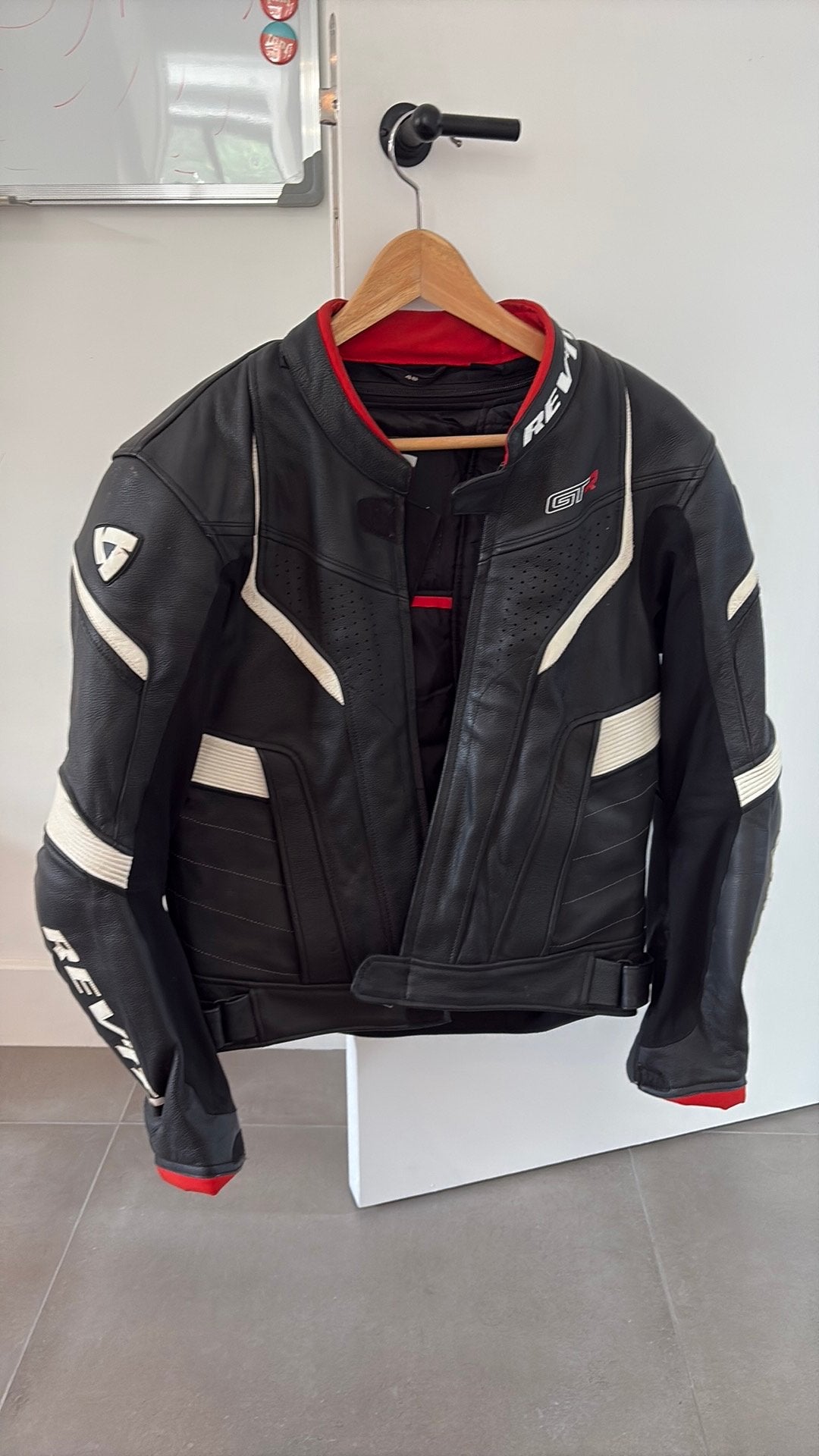 Motorvest - Rev’it!, Motoren, Ophalen, Tweedehands, Jas | leer