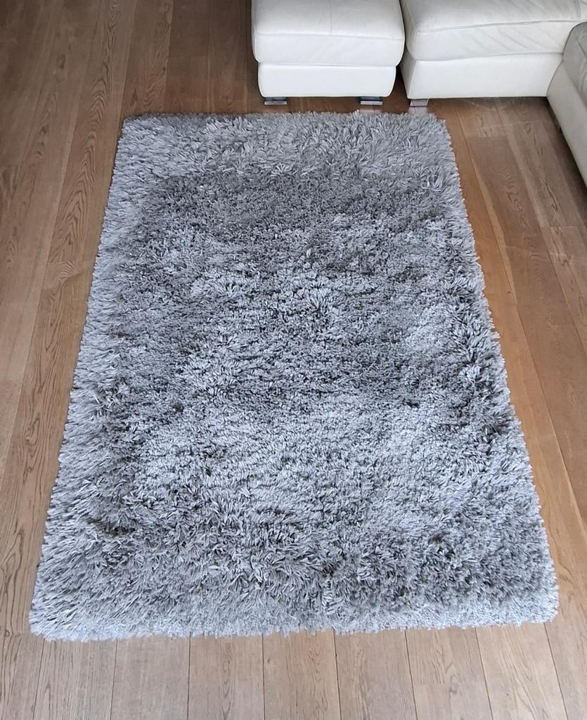 Grijs tapijt, Ophalen, Gebruikt, 100 tot 150 cm, 200 cm of meer