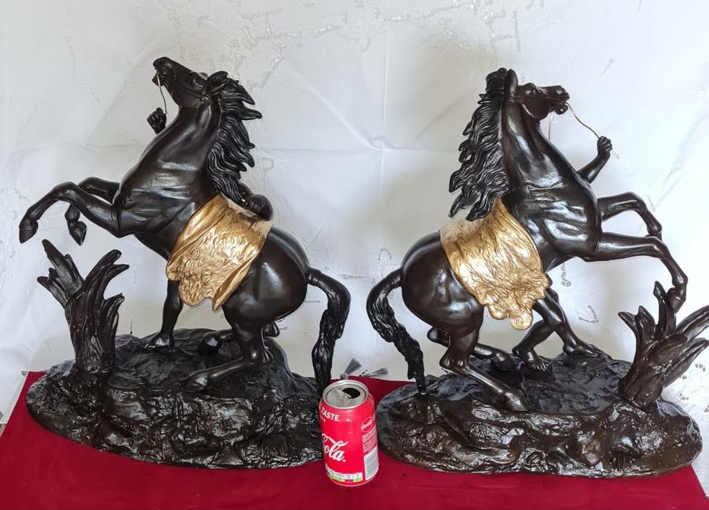 Chevaux de Marly anciens Hauteur 50 cm, Enlèvement
