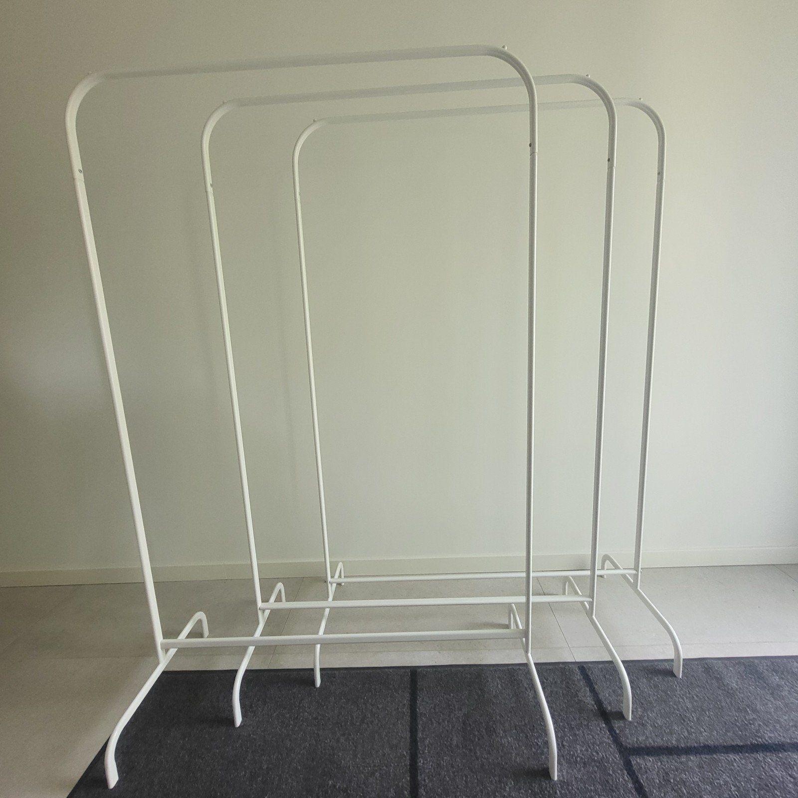 3 Kledingrekken MULIG IKEA kleur wit, Ophalen