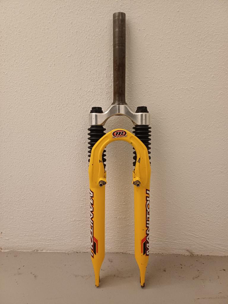 Fourche VTT Vintage - Manitou Spyder 26", Vélos & Vélomoteurs, Vélos Pièces, Utilisé, Fourche avant, Aluminium, Mountainbike, Enlèvement ou Envoi