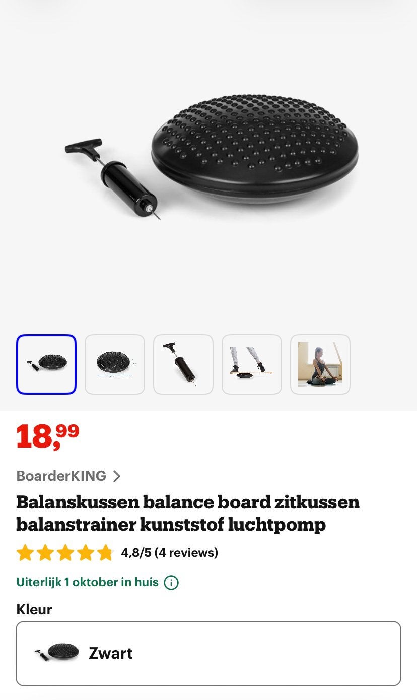 Balancekussen Boarderking, Ophalen, Nieuw