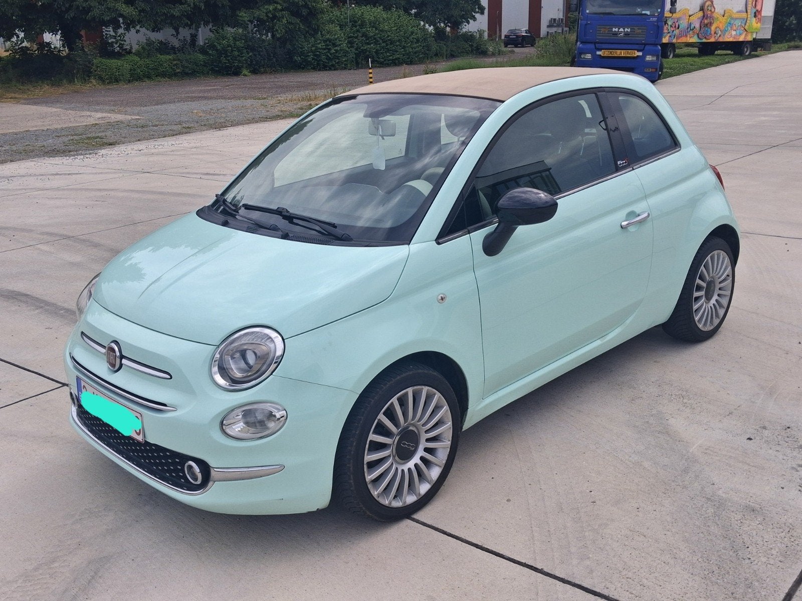 fiat 500 cabrio benzine met blanco keuring voor verkoop, Auto's, Fiat, Particulier, Parkeersensor, Te koop, Benzine