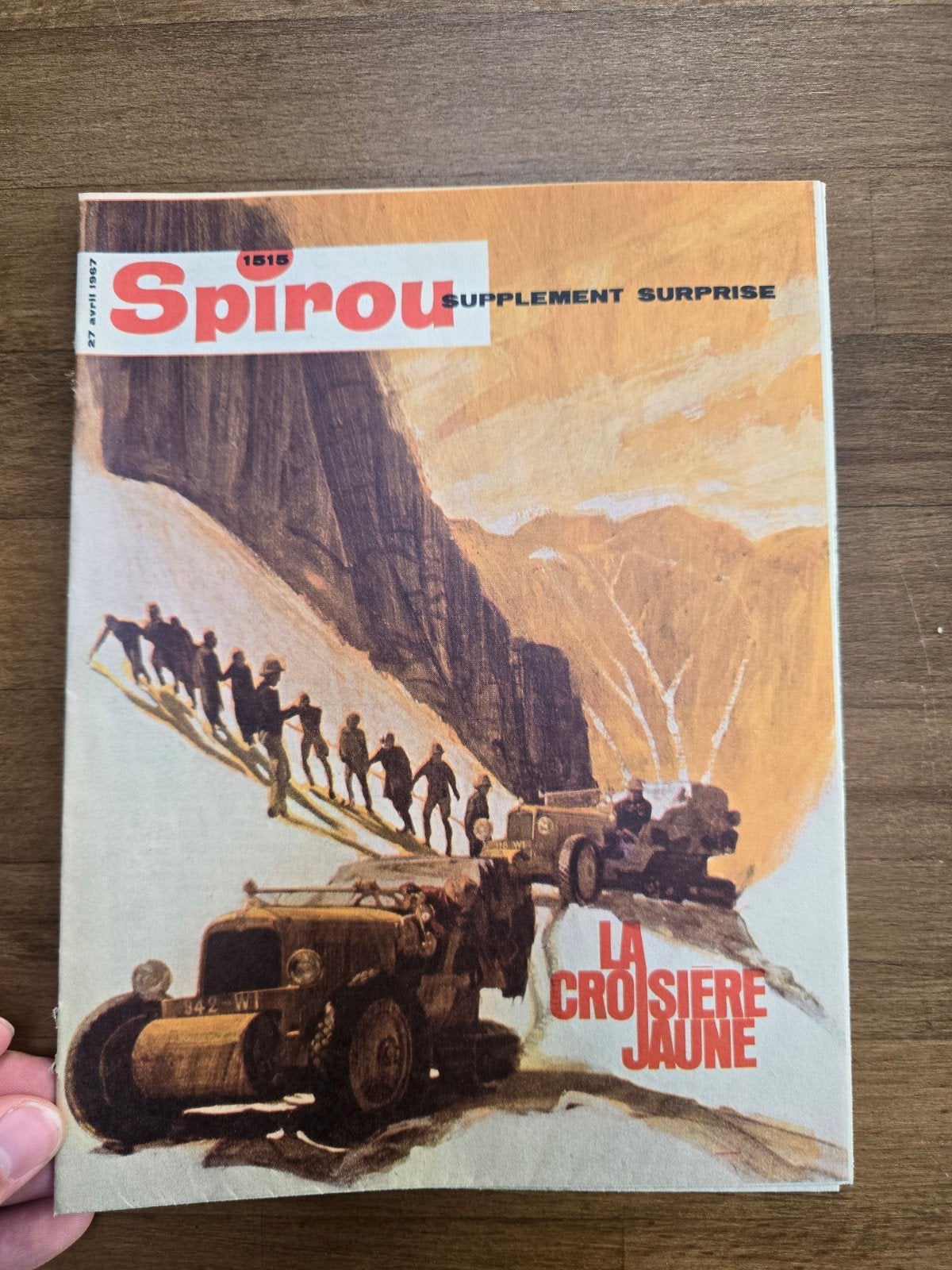 Spirou n1515 – Supplément surprise La Croisière Jaune – 27, Livres, Enlèvement ou Envoi, Journal