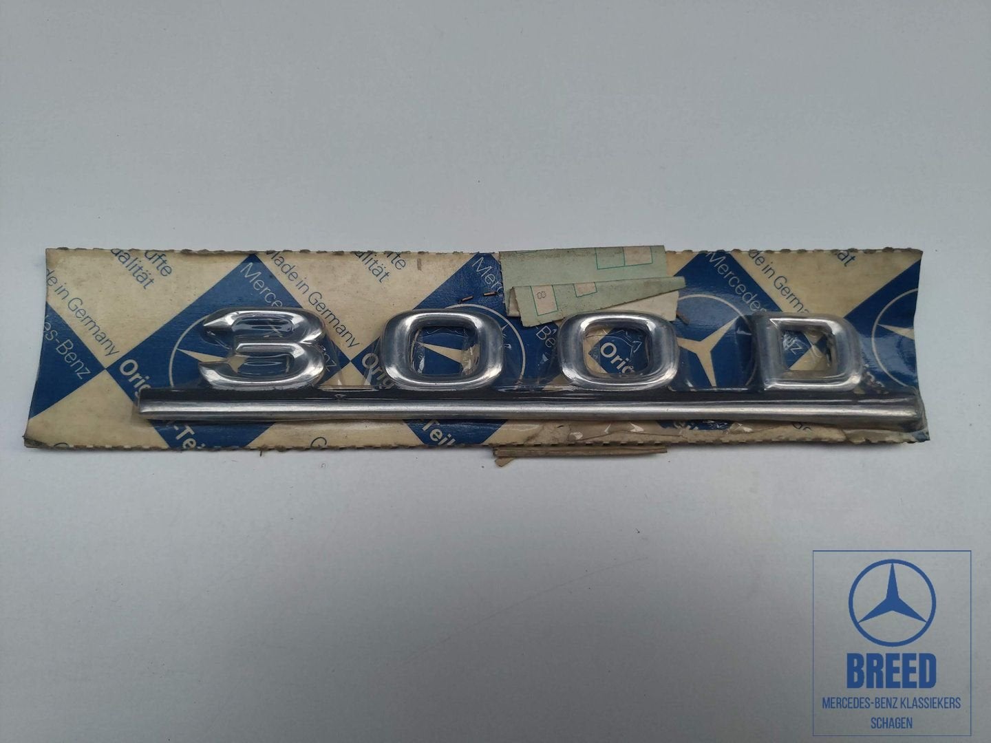NOS typenplaatje 300D voor Mercedes-Benz W123, Autos : Pièces & Accessoires, Carrosserie & Tôlerie, Neuf, -, -, Enlèvement ou Envoi