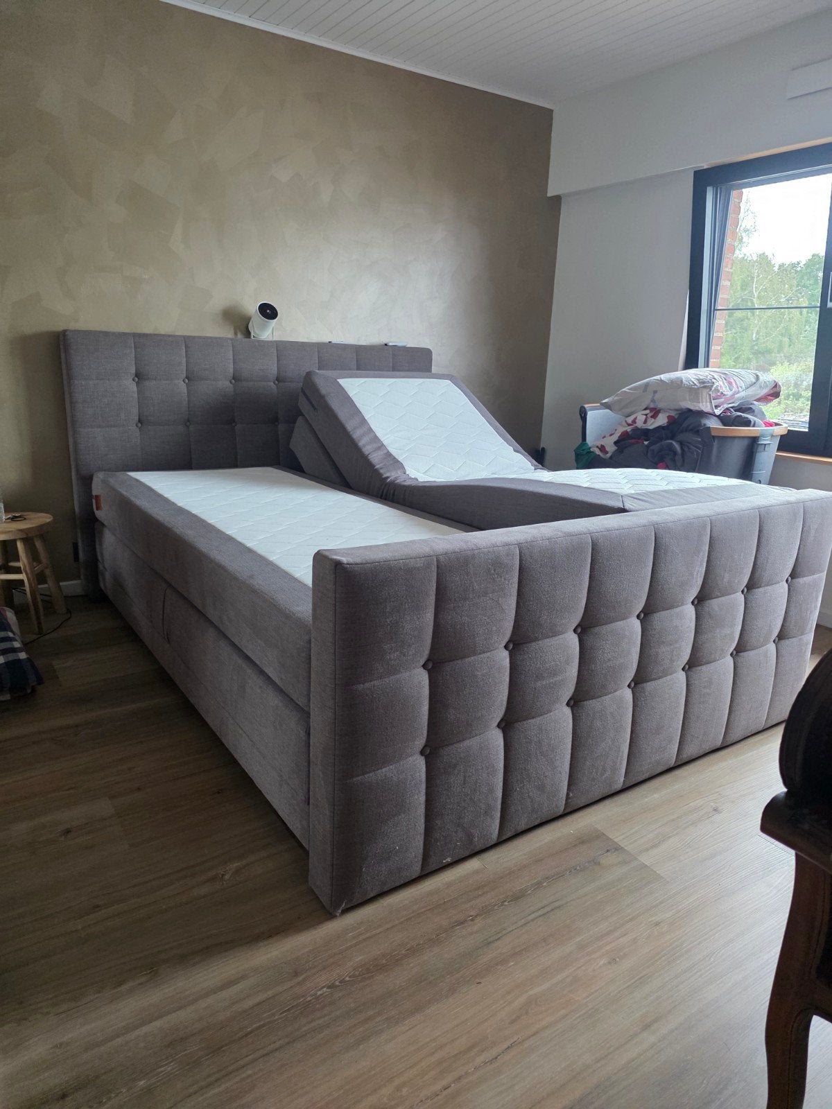 elektrische boxspring UMIX, Huis en Inrichting, Ophalen, Tweepersoons, Zo goed als nieuw, 200 cm