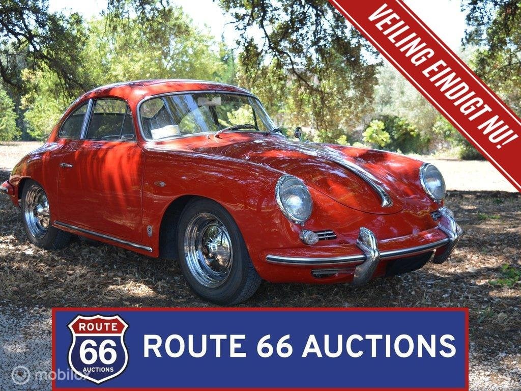 Porsche 356 B Super 90 | 1960 | Route 66 Auctions, Auto's, Zwart, Bedrijf, Overige carrosserie, Porsche
