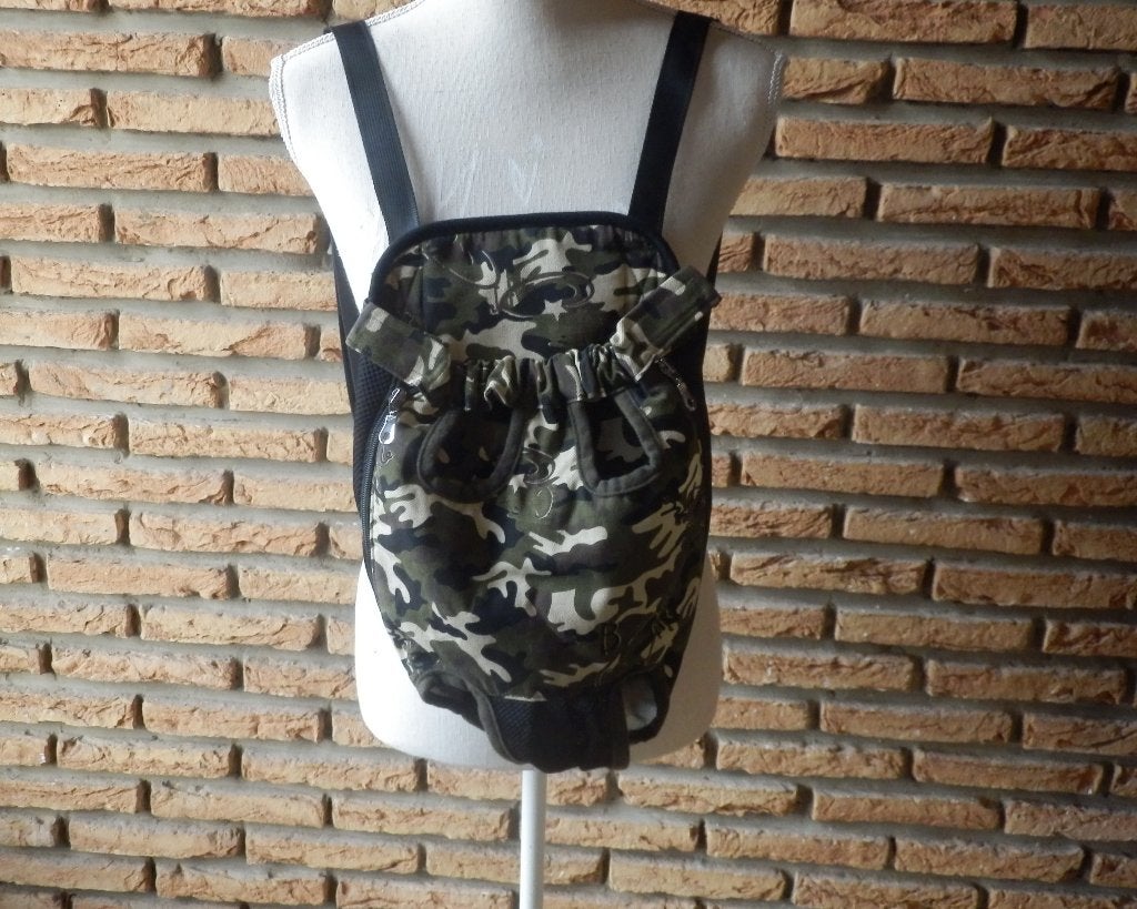 (9) -sac transport chien noir vert taille M - neuf -, Animaux & Accessoires, Enlèvement ou Envoi, Neuf