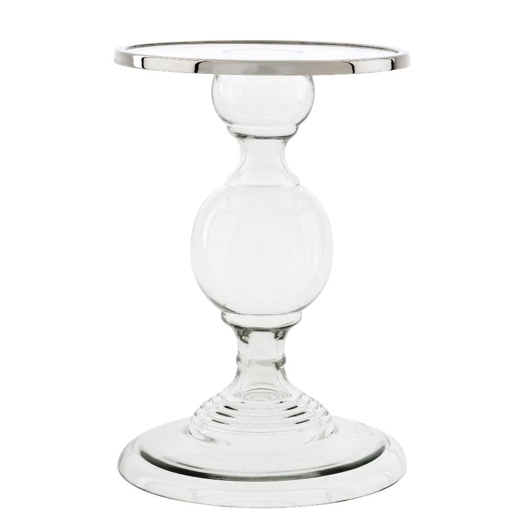 Nieuwe Kandelaar Eichholtz Candle Holder Providence glass L, Kunststof, Overige kleuren, 25 tot 50 cm, Nieuw