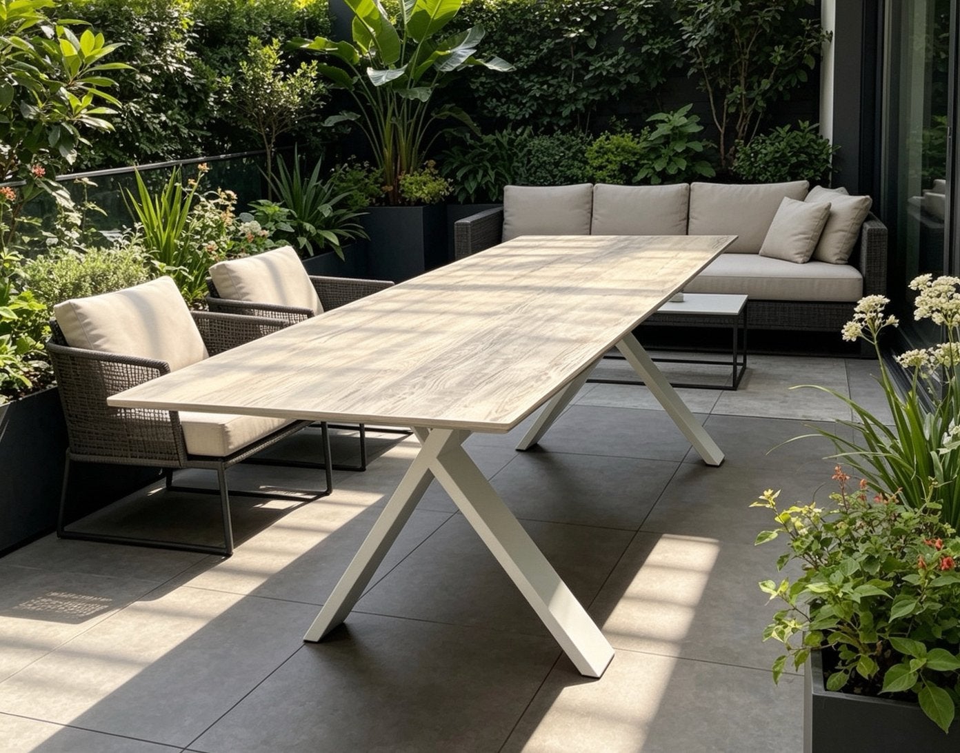 Table de jardin Joli, Enlèvement, Comme neuf, Rectangulaire, Aluminium
