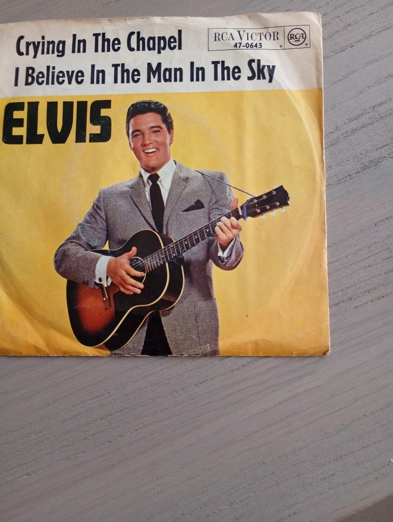 Elvis Presley - Crying in the chapel, Cd's en Dvd's, Gebruikt, 7 inch, Pop, Fotohoes