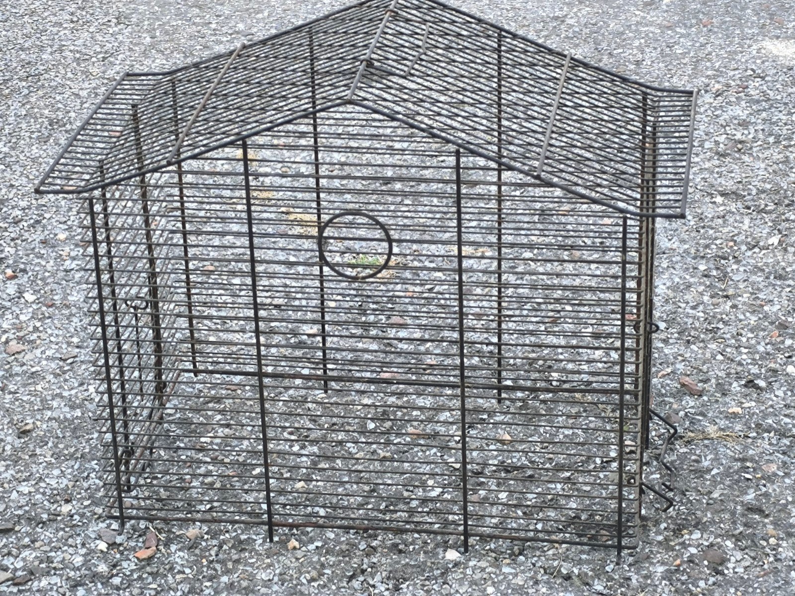 Antieke metalen vogelkooi, Ophalen of Verzenden, Vogelkooi