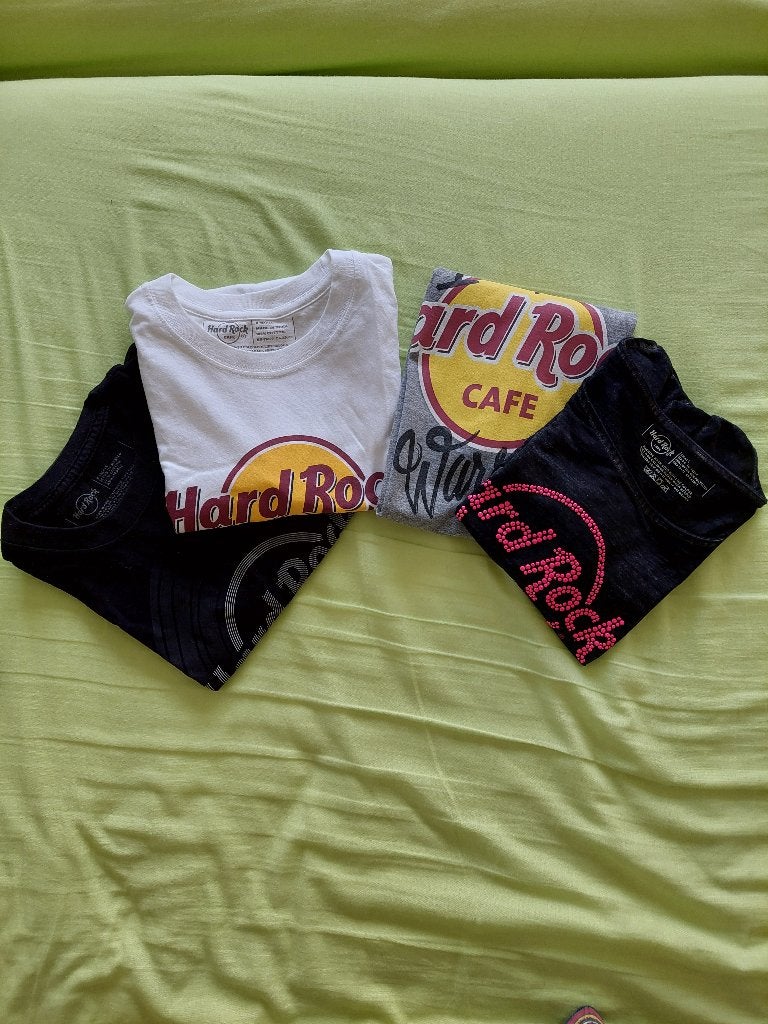 4 Hard Rock Café T-shirts xs/s, Meerkleurig, Ophalen of Verzenden, Korte mouw, Maat 34 (XS) of kleiner