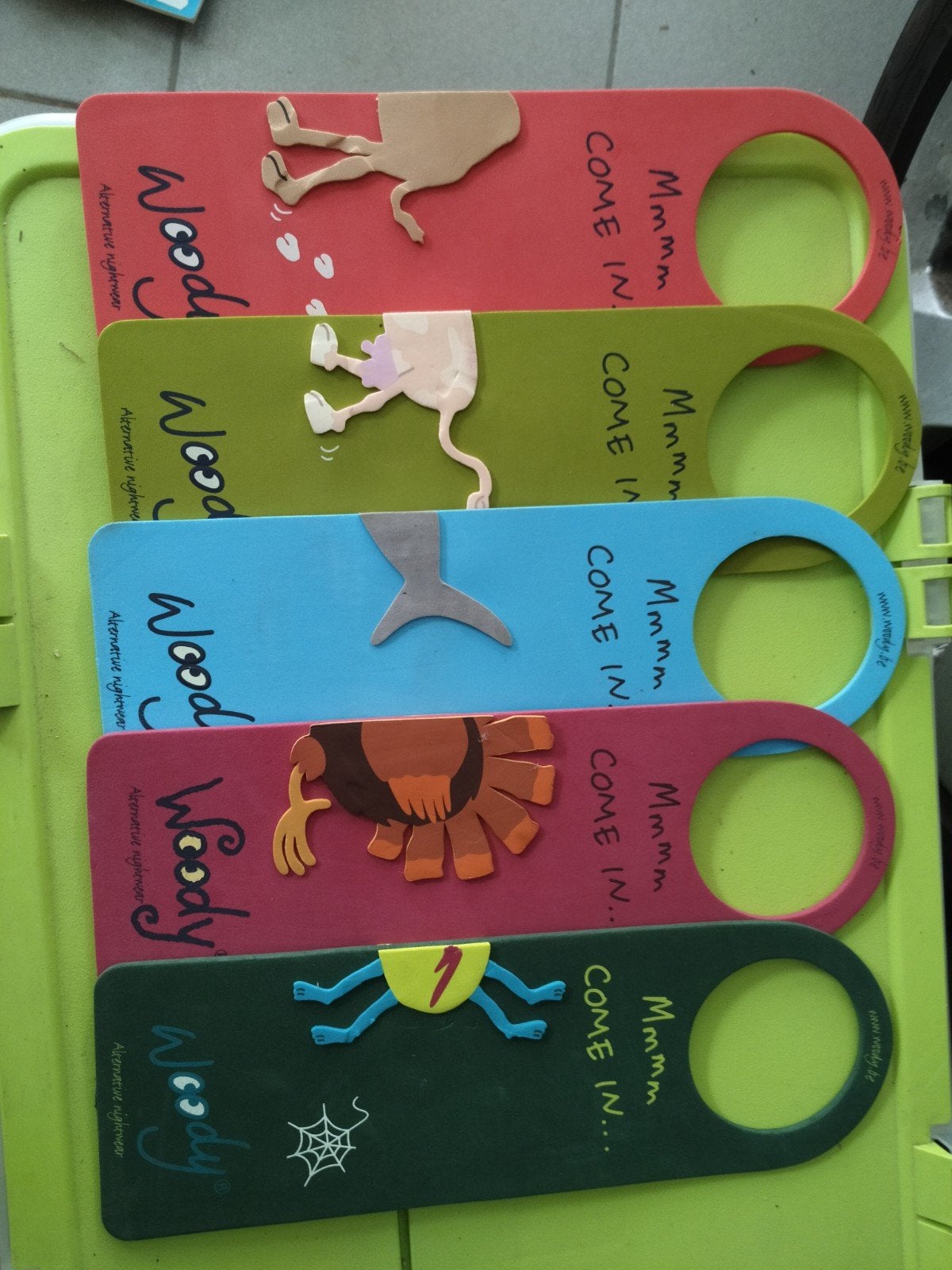 Woody deurhangers, Verzamelen, Boekenleggers, Ophalen