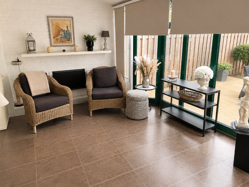 Set van 2 wicker fauteuils / zetels met kussens – naturel, Ophalen, Overige materialen, Minder dan 75 cm, 50 tot 75 cm