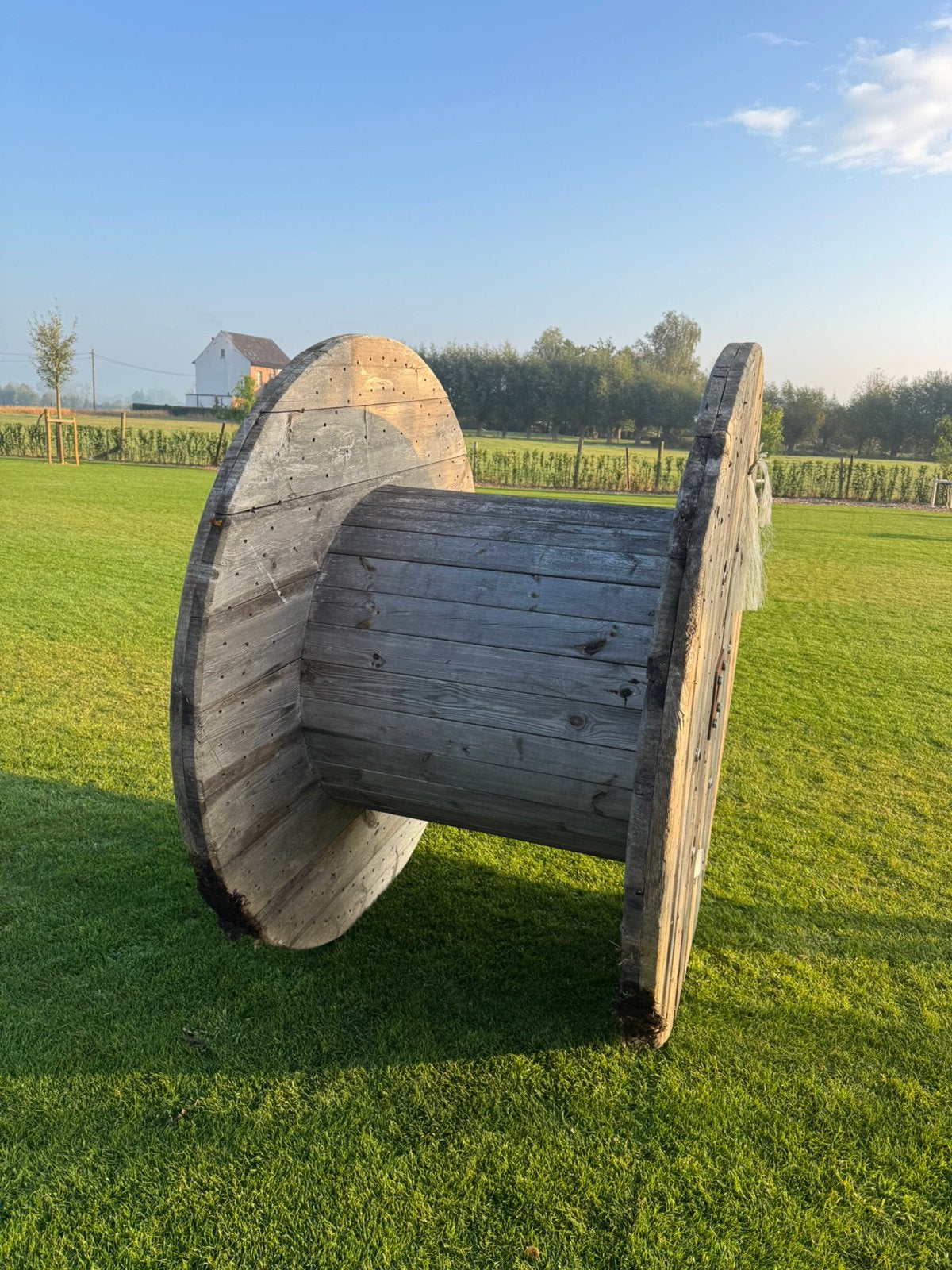 Grote Houten haspel bobijn kabelhaspel tuintafel, Enlèvement