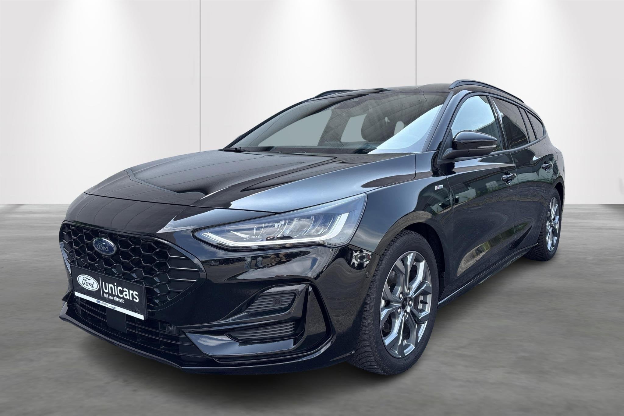 Ford Focus St-Line 1.0 Ecoboost 155pk a7 Trekhaak, Auto's, Gebruikt, Automatische klimaatregeling, Zwart, 155 pk