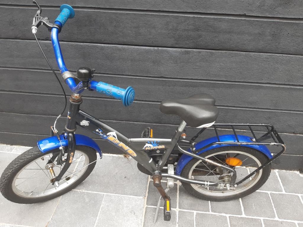 Jongensfiets BNB bike flipper, 4-6 jaar,16 inch, Fietsen en Brommers, Ophalen, Gebruikt, BNB, Handrem