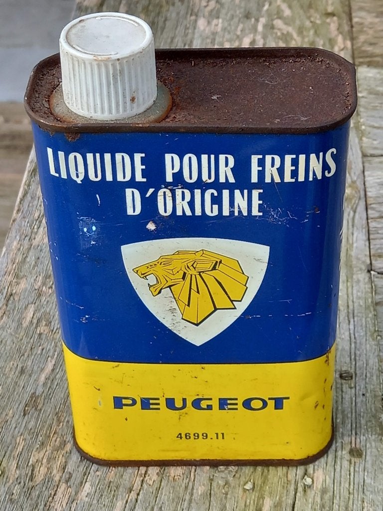 boîte vintage PEUGEOT Liquide pour freins d'origine, Enlèvement ou Envoi, Utilisé
