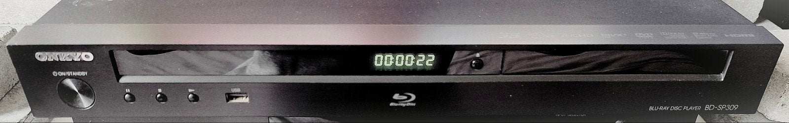 Lecteur Blu-ray Onkyo BDSP309 : USB vidéo/internet/réseau, TV, Hi-fi & Vidéo, Enlèvement ou Envoi, Comme neuf, Autres marques