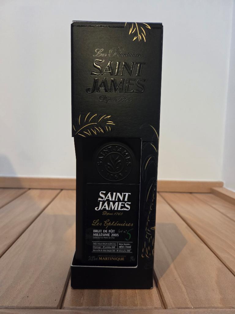 rhum Saint James Les Ephémères 5 BDF 2005, Enlèvement ou Envoi