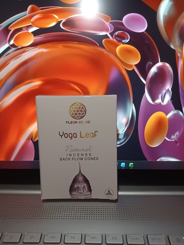 Lot de 5 cônes d'encens Fleur de Vie « Yoga Leaf », Envoi, Neuf, Autres matériaux, Autres types