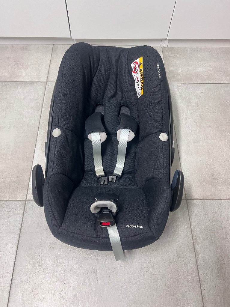 Maxi Cosi Pebble Plus met adapters Joolz, Enlèvement, Utilisé, Ceinture de sécurité ou Isofix, Maxi-Cosi