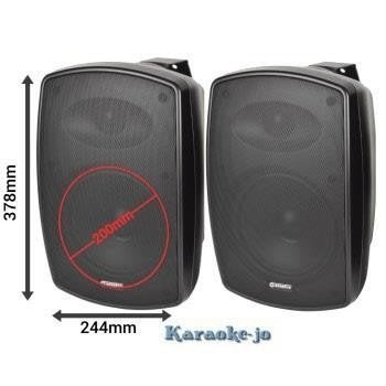 DAP EVO 8 - passieve 8-inch buiten speakers Zwart, TV, Hi-fi & Vidéo, Enceintes, Envoi, Neuf, Autres types
