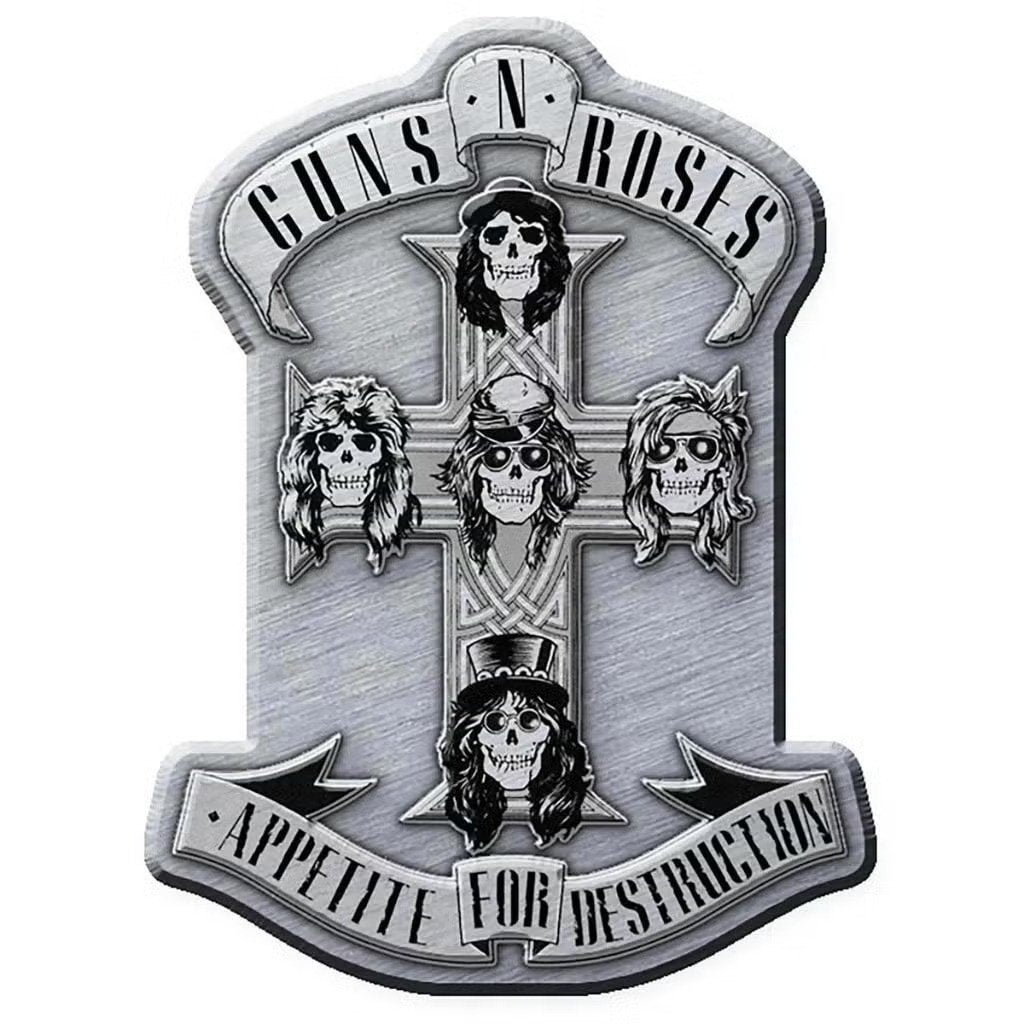 Guns N Roses Appetite for Destruction ijzeren pin off merch, Verzamelen, Ophalen of Verzenden, Nieuw