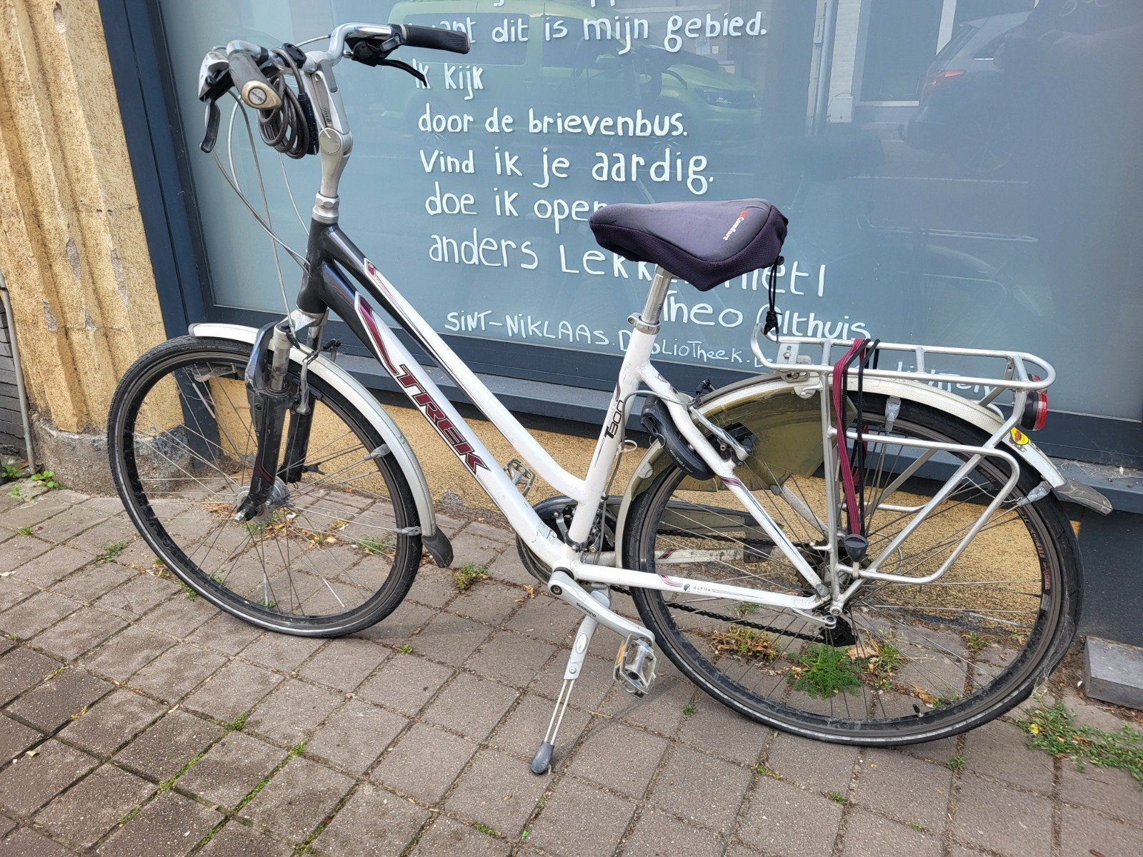 Sportieve damesfiets trek T-300, Fietsen en Brommers, 28 inch, Gebruikt, Velgrem, Meer dan 20 versnellingen