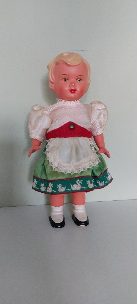 Vintage Duits opwindbaar dansend popje met sleutel, Antiek en Kunst, Antiek | Speelgoed, Ophalen of Verzenden